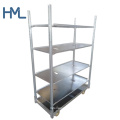 Industrial Good Quality Garden Danish Greenhouse Customized Dutch Display Galvanized Flower Trolley